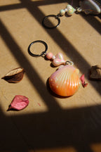 Sunset Shell Keychain
