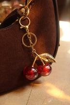 Glossy Cherry Keychain