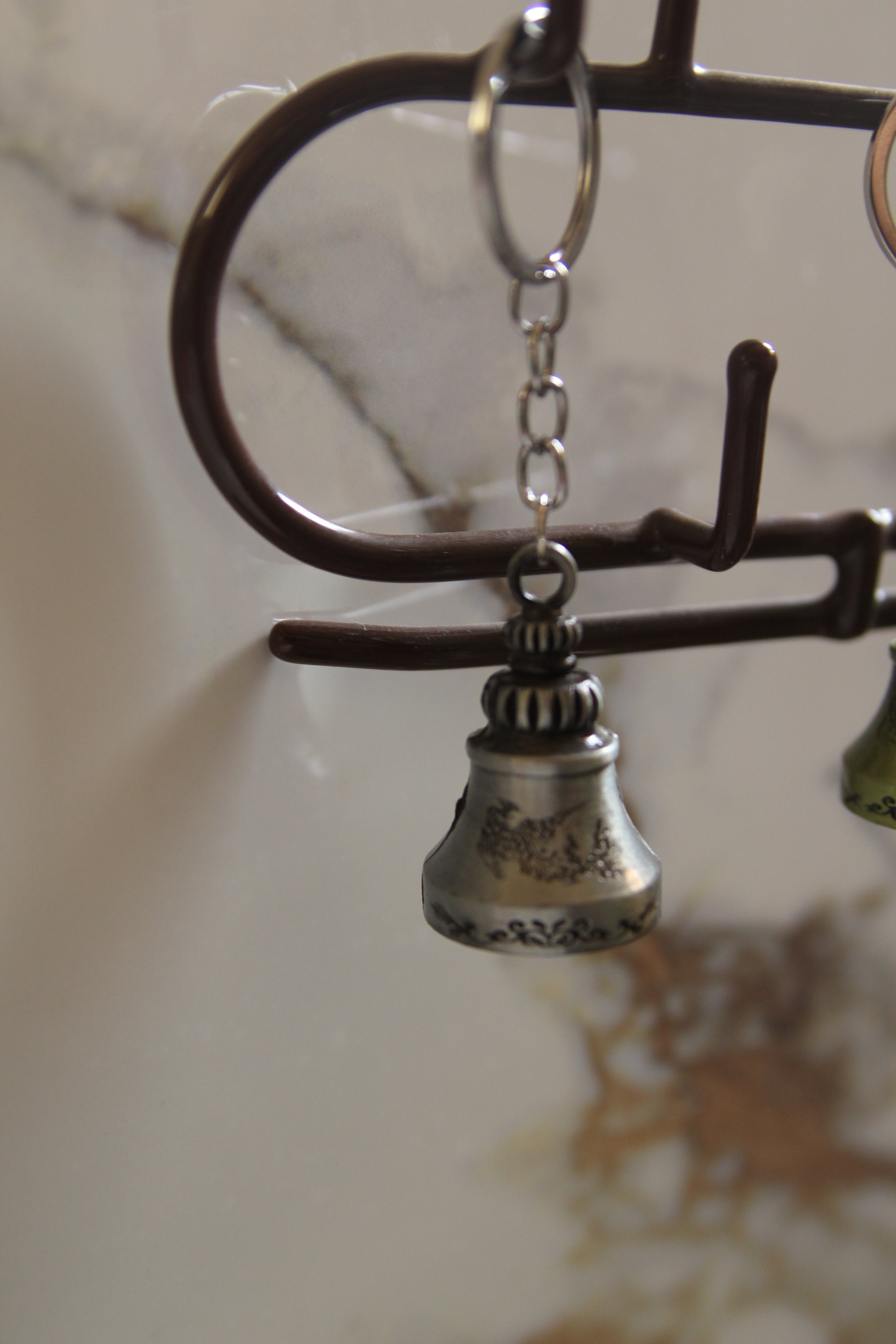 Metallic Bell Keychain