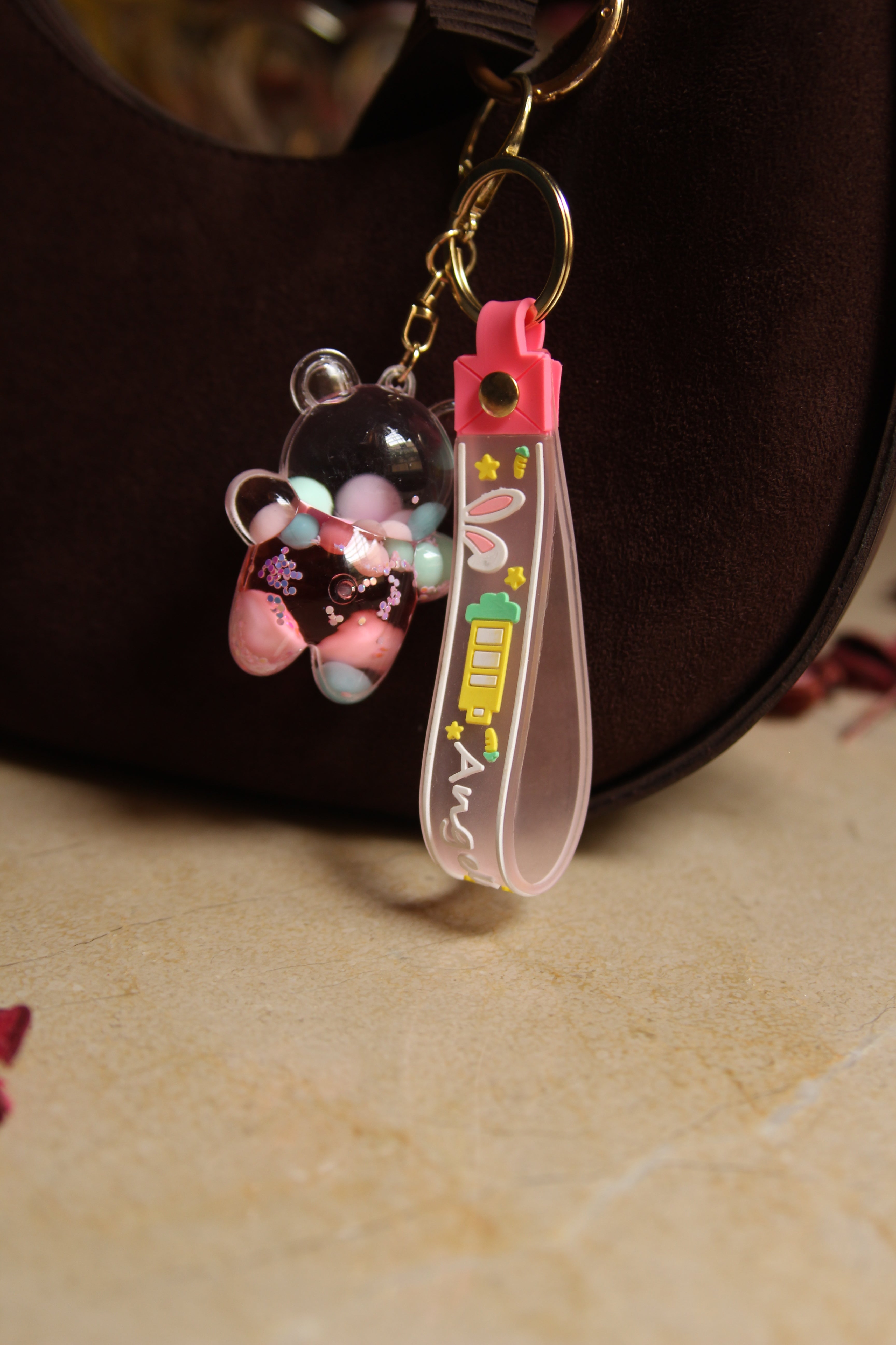 Water Teddy Keychain – Squeeze the Cute!