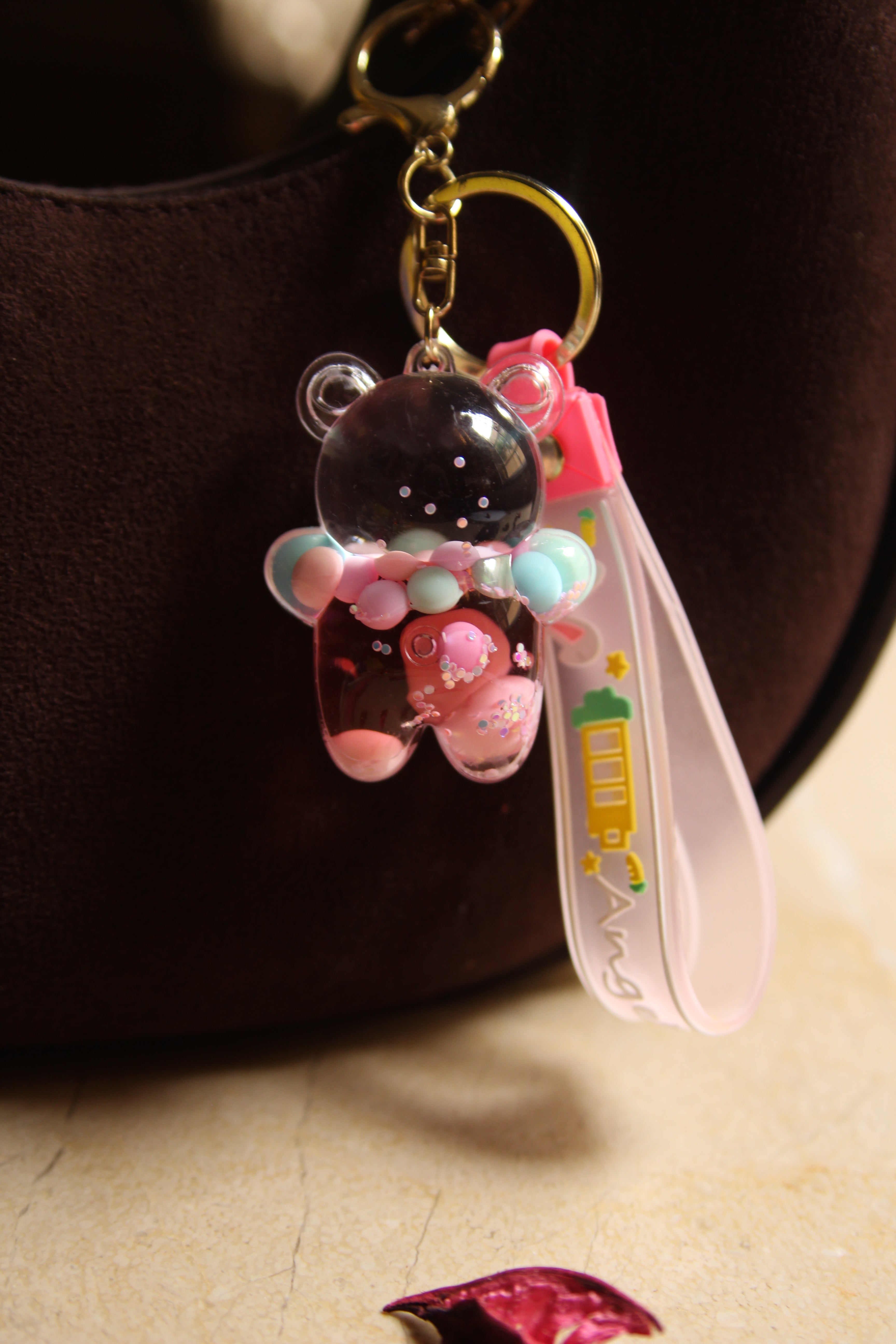 Water Teddy Keychain – Squeeze the Cute!