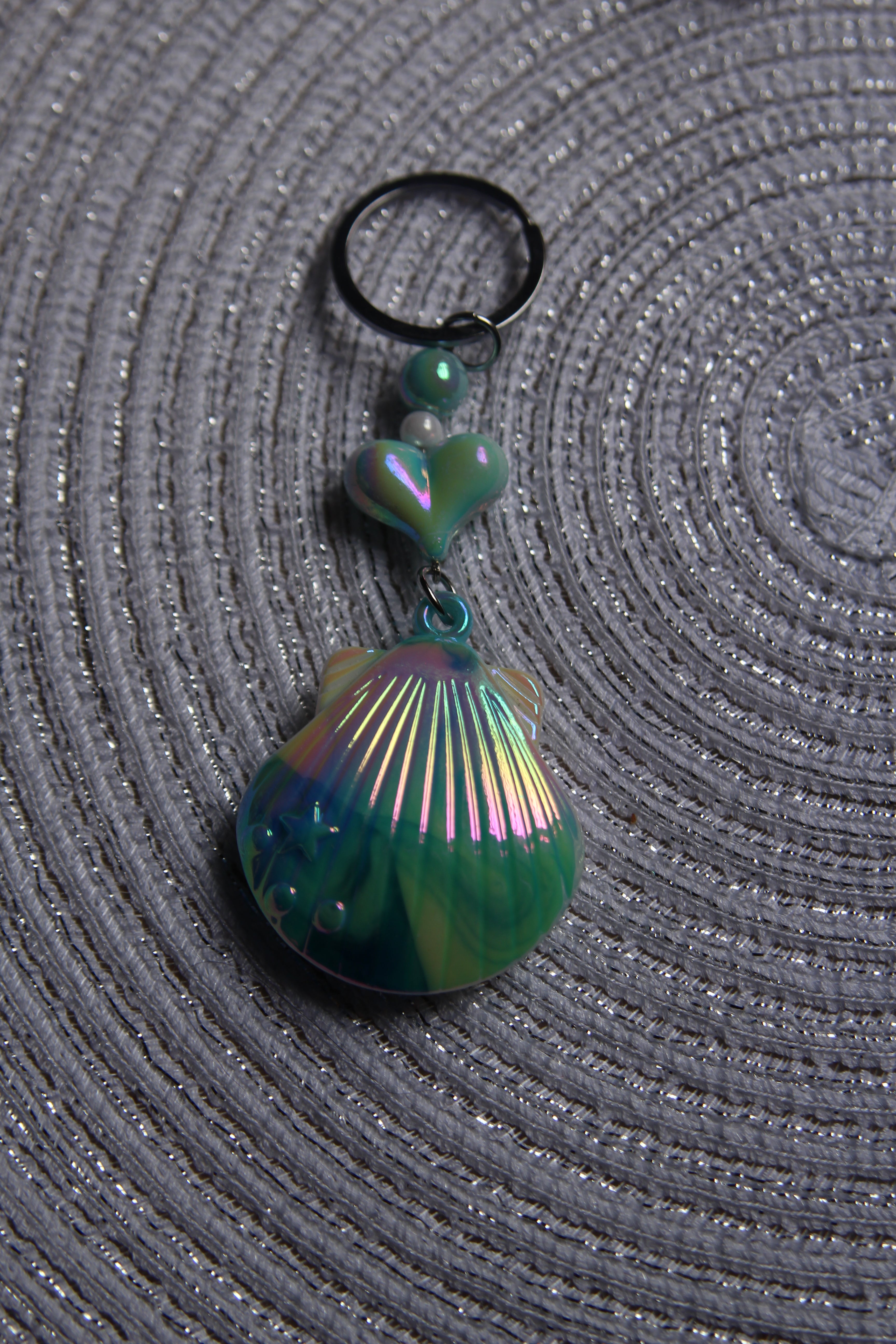 Ocean Mist Shell Keychain