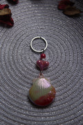 Blush Tide Shell Keychain