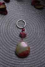 Blush Tide Shell Keychain