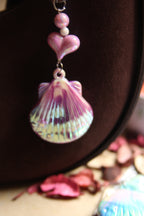 Blush Tide Shell Keychain