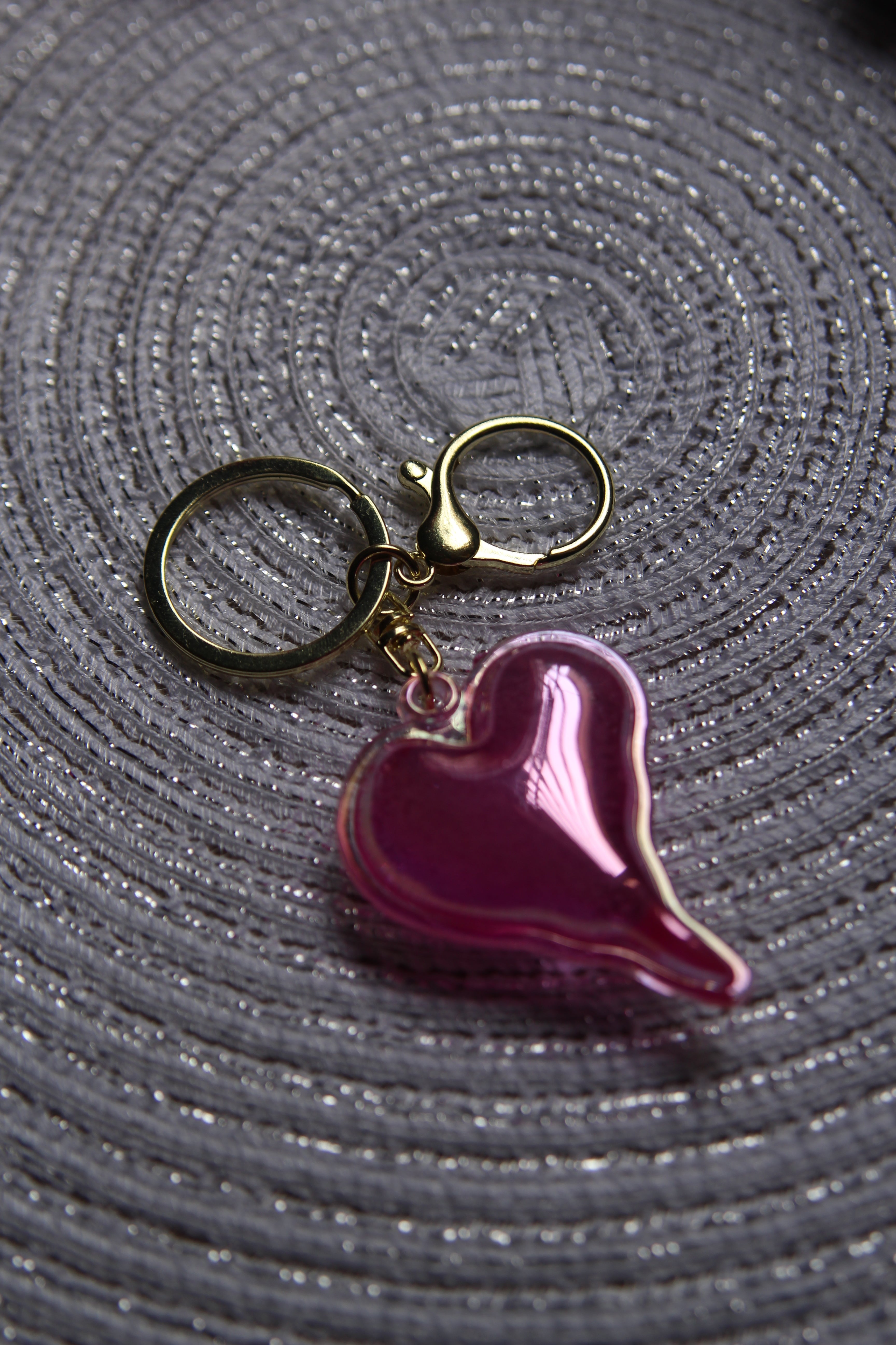 Matte Heart Keychain