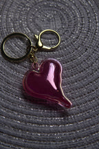 Matte Heart Keychain