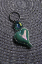 Matte Double Heart Keychain – Love in Every Color!