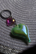 Matte Double Heart Keychain – Love in Every Color!