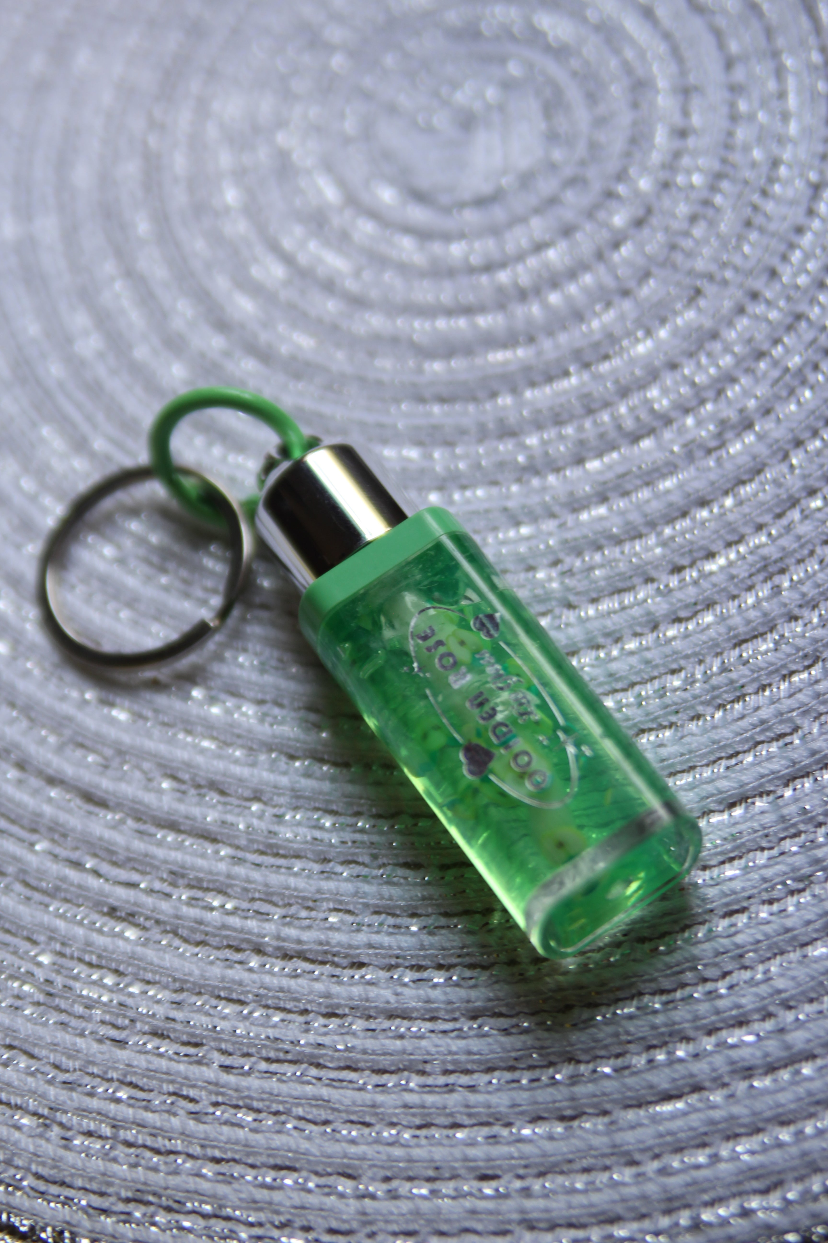 Green Gloss Transparent Keychain – Clear Never Looked So Cool!