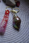 Driftwood Brown Shell Keychain