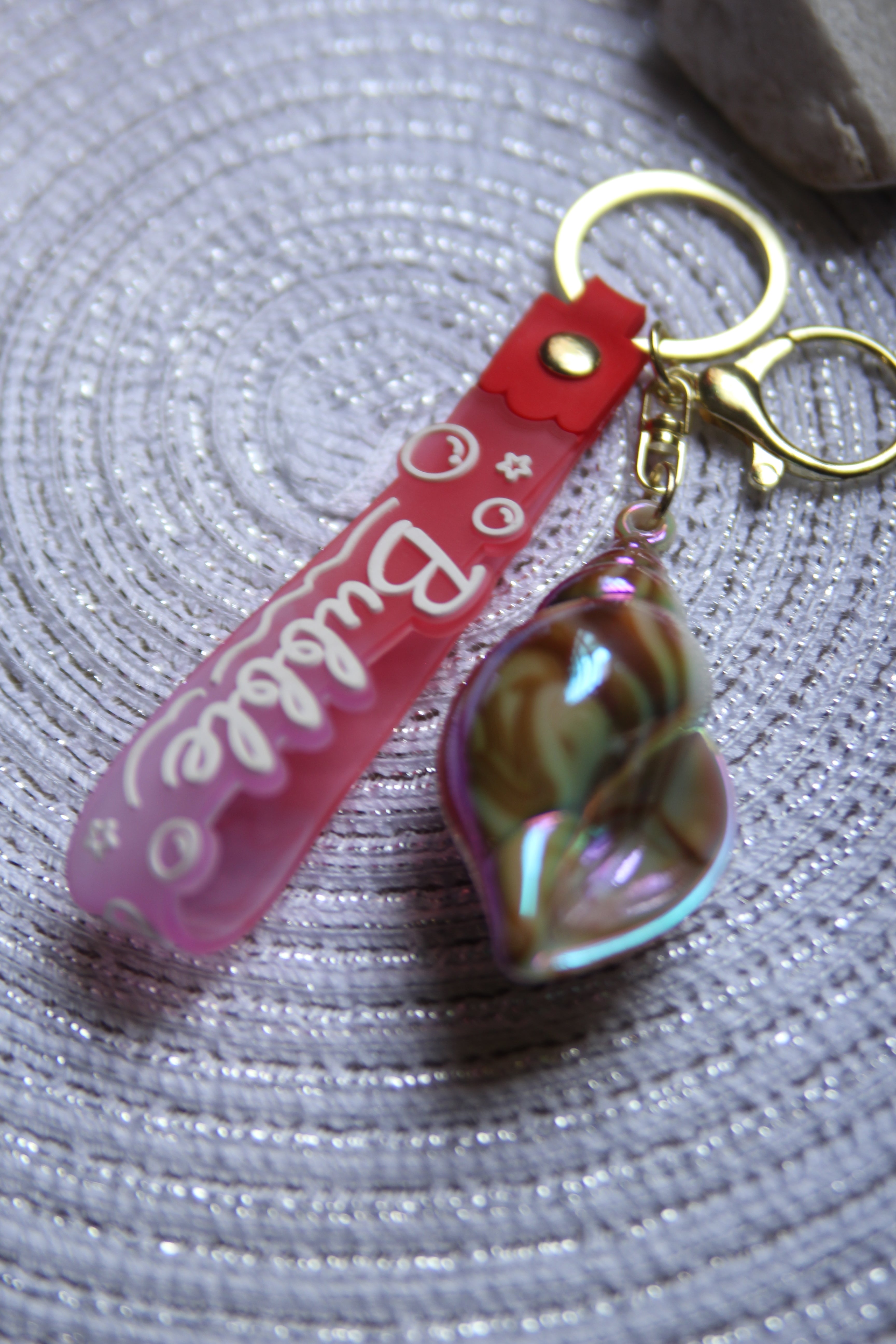 Driftwood Brown Shell Keychain