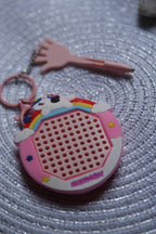 Satisfying Steel Dots Keychain – Click, Click, Bliss!
