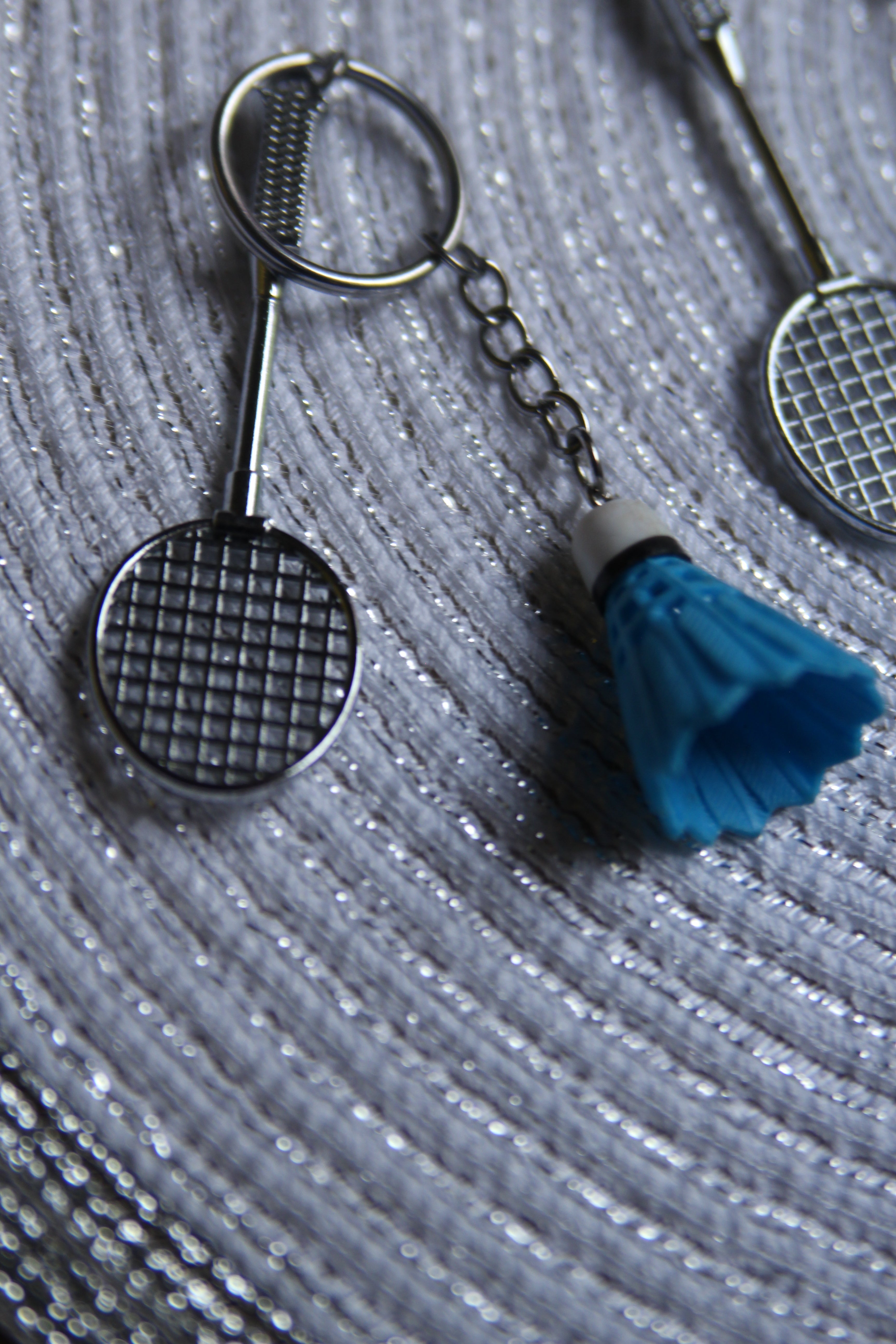 Shuttle & Racket Keychain
