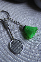 Shuttle & Racket Keychain