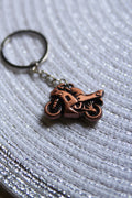 Gilded Throttle — Premium Metal Bike Keychain