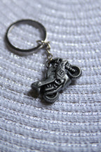 Gilded Throttle — Premium Metal Bike Keychain