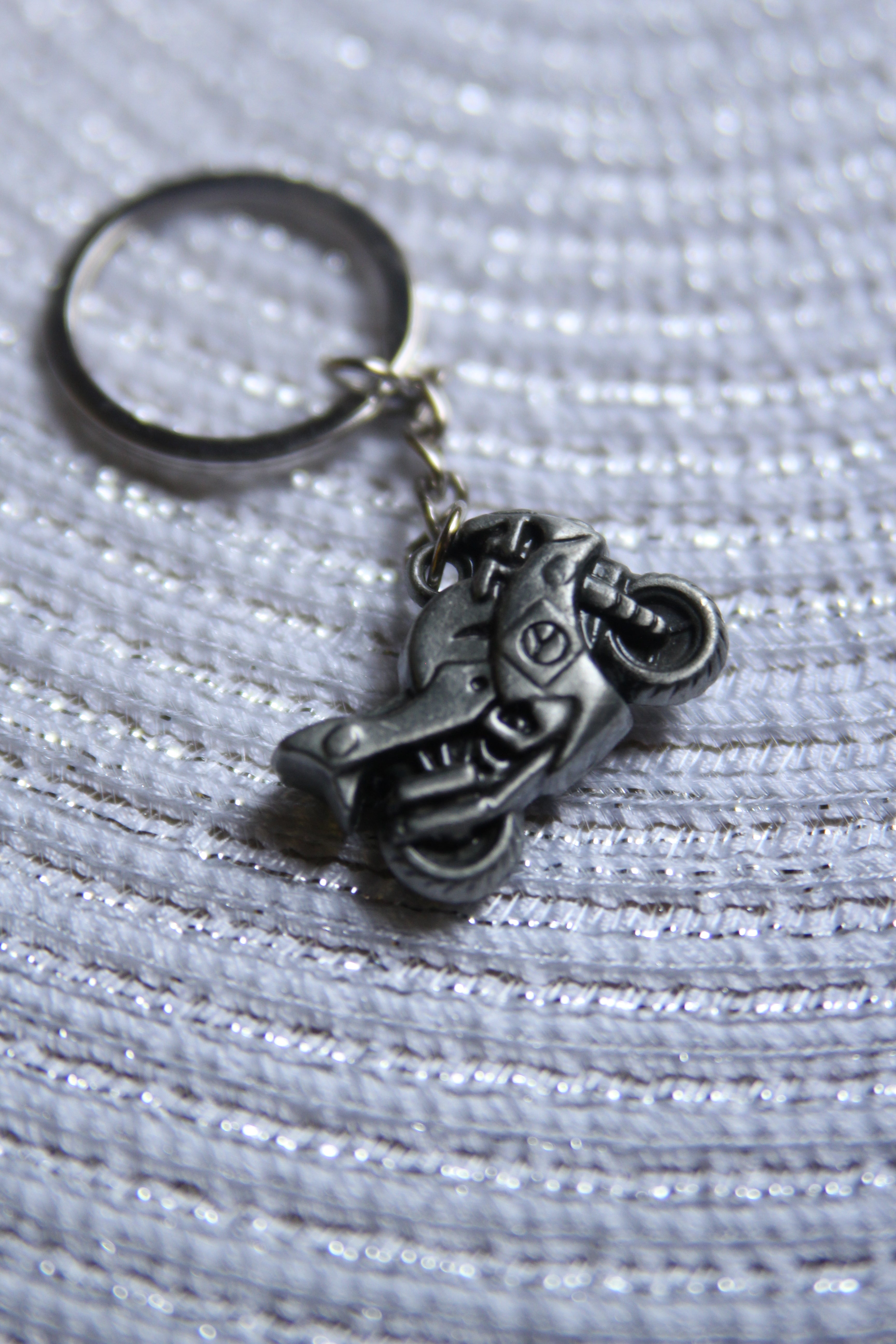 Gilded Throttle — Premium Metal Bike Keychain