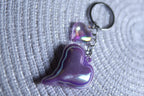 Matte Double Heart Keychain – Love in Every Color!