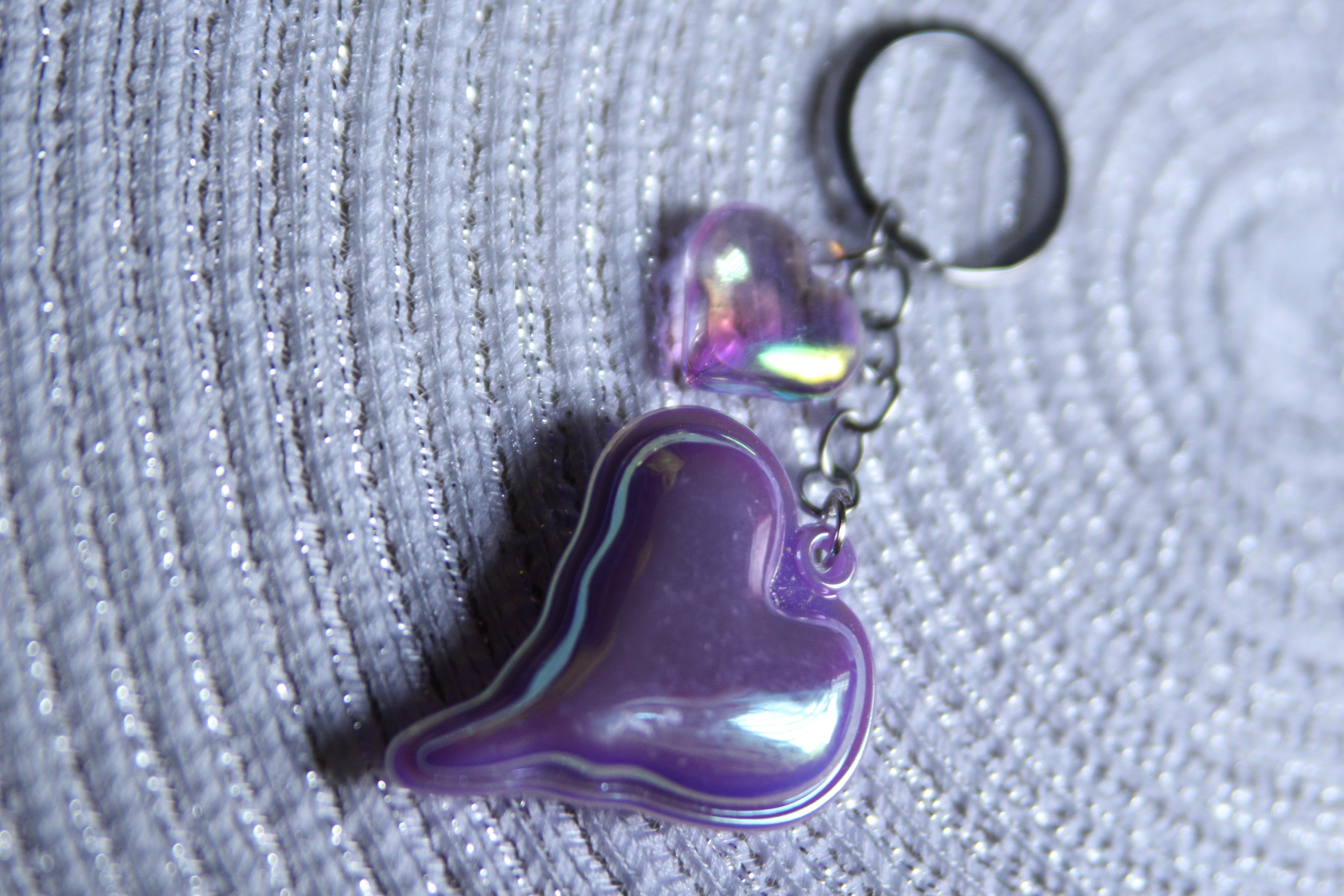 Matte Double Heart Keychain – Love in Every Color!