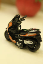 Orange & Black Bike Keychain – Ride in Style!